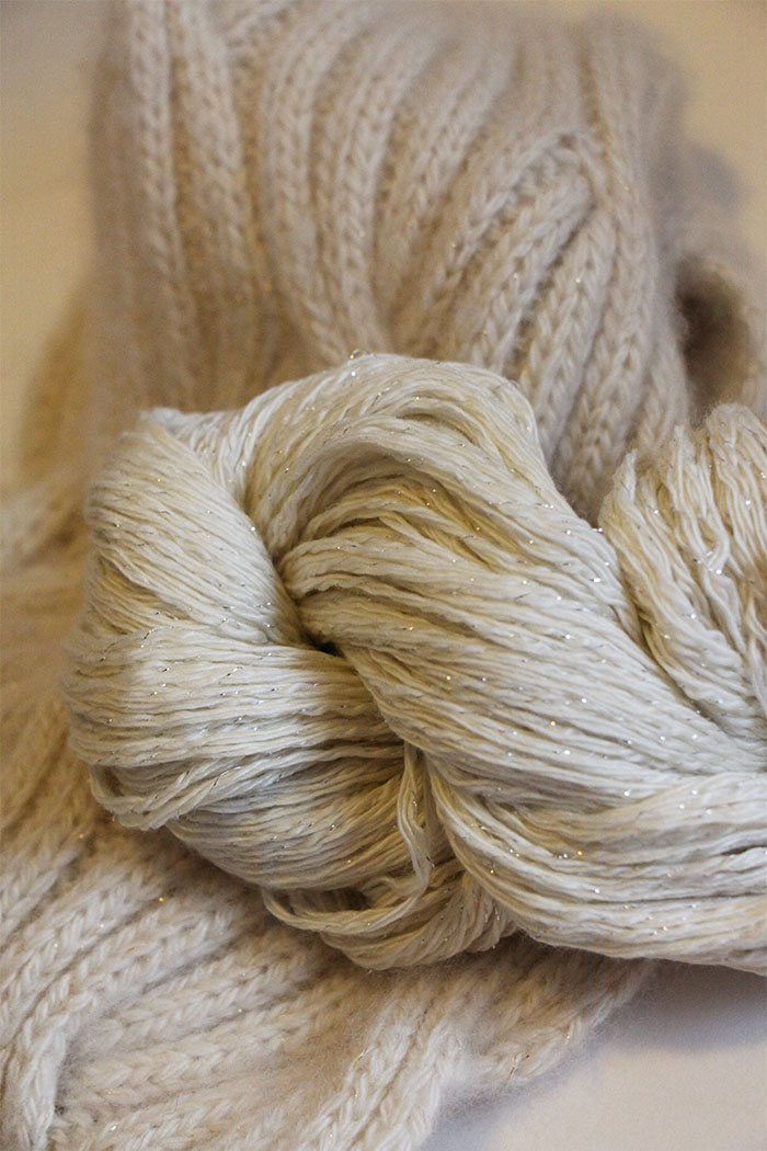 Cashmere Glitter Yarn in 250 Silver from Artyarns